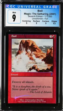 BOIL 7th Edition Foil U CGC 9 Q+ MTG [Nostalgium] - Image 1