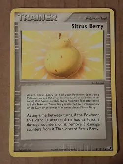 Pokemon Sitrus Berry 91/115 ex Unseen Forces NM See Pictures - Image 1