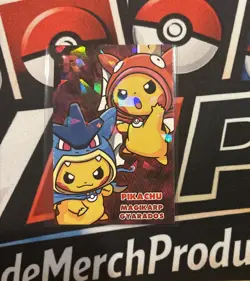 Full Art Team Rocket Pokemon Pikachu Wearing Gyarados And Magikarp Poncho Card - Image 1