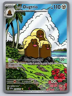Alolan Dugtrio 208/191 Illustration Rare Surging Sparks Pokemon Near Mint - Image 1