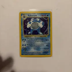 Poliwrath Unlimited Holo Rare Pokemon TCG Base Set 13/102 - Image 1