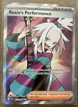 Pokemon TCG Roxie's Performance 112/236: Chaos Rising Full Art Holo Ultra Rare - Image 1