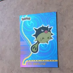 Topps Pokemon Topps Series 1 Qwilfish #211 Foil Water/Poison Animation Edition - Image 1