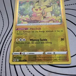 Pokemon TCG Pikachu 052/196 Lost Origin Regular Common Reverse Holo - Image 4