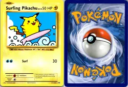 Surfing Pikachu 111/108 Evolutions Pokemon TCG SEC LP - Image 3