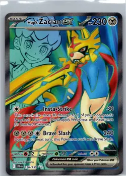 Hop's Zacian ex 176/159 Journey Together Pokemon TCG Holo Ultra Rare NM - Image 1