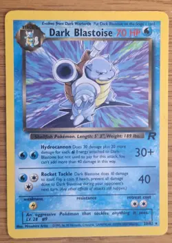 Pokemon TCG Dark Blastoise Team Rocket 20/82 Regular - Image 1