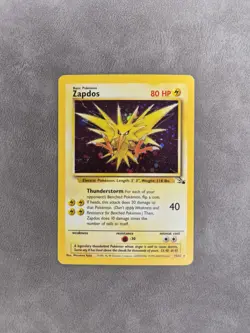 Pokemon TCG Zapdos (Cosmos Holo) 15/62 Fossil 1999-2000 Thunderstorm Deck - NM - Image 1