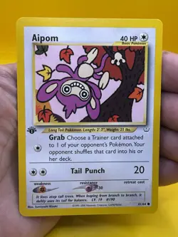 🔥Pokemon Neo Revelation 1st Edition Aipom 41/64 NM Pack Fresh - Image 1
