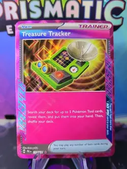 Treasure Tracker 131/131 Prismatic Evolutions Pokemon NM - Image 1