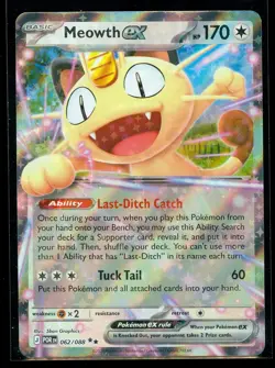 Pokemon MEOWTH EX 062/088 - Perfect Order - ULTRA RARE HOLO - Image 1