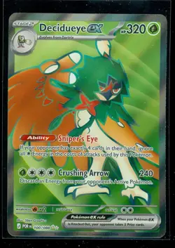 Pokemon DECIDUEYE EX 100/088 - Perfect Order - ULTRA RARE FULL ART - MINT - Image 1