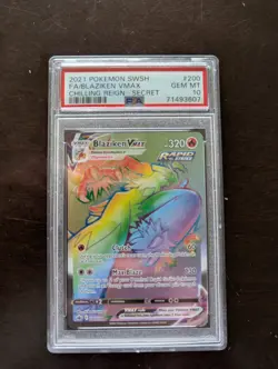 Pokemon Blaziken VMAX Chilling Reign Full Art #200 PSA 10 - Image 1