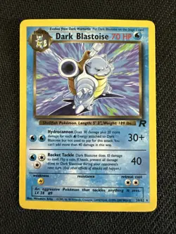 Dark Blastoise - 20/82 - Pokemon TCG: Team Rocket - Non-holo - Vintage - NM - Image 1