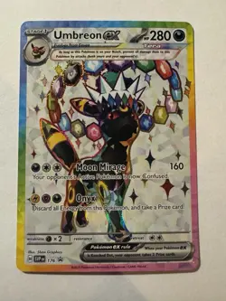 Umbreon ex SVP 176 Holo Promo Scarlet & Violet Promo Pokemon Near Mint - Image 1