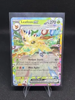 Pokemon TCG Leafeon ex 006/131 Prismatic Evolutions Double Rare NM - Image 1