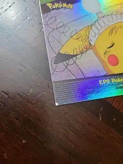 MP! RAINBOW Holo Foil 2000 Topps Pokemon TV #EP2 Pokemon Emergency - Image 2