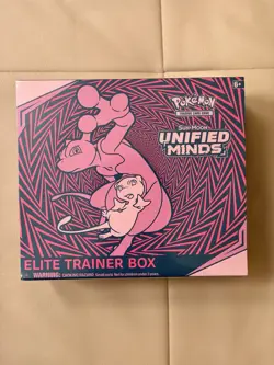 Pokemon TCG: Sun & Moon Unified Minds Elite Trainer Box Sealed w Plastic Case 820650805844 - Image 1