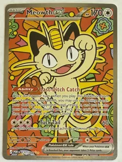 2026 Pokemon Perfect Order Meowth ex 121/088 SIR - Image 1