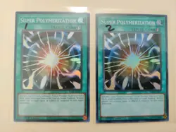 2x YUGIOH! Super Polymerization RA03-EN053 Super Rare 1st Ed NM - Image 1