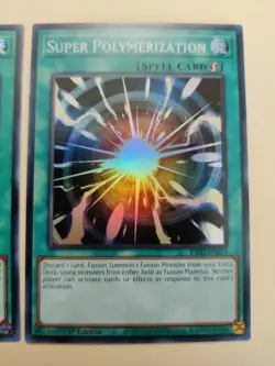 2x YUGIOH! Super Polymerization RA03-EN053 Super Rare 1st Ed NM - Image 3