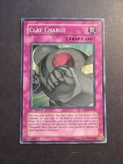 Yugioh Clay Charge DP1-EN030 Super Rare 1st Ed NM - Image 1