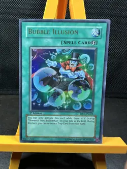 Konami Bubble Illusion DP1-EN024 Ultra Rare 1st Edition Jaden Yuki LP/MP - Image 1