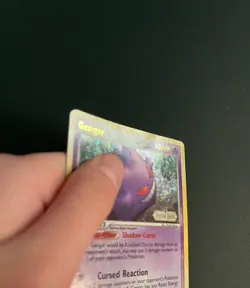 Pokemon Gengar TCG Card 5/92 EX Legend Maker reverse Holo Rare Stamped HP SWIRL - Image 3