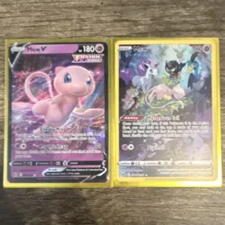 Pokemon TCG Mew V 113/264 Fusion Strike Holo English 2-Card Lot - Image 1