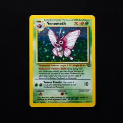 Venomoth 13/64 NM Jungle Holo Rare Vintage Pokemon TCG Card WOTC 1999 - Image 1