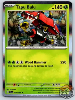Tapu Bulu 006/064 Shrouded Fable Near Mint Holo Pokemon Card - Image 1