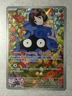 Erika's Tangela Full Art Holo Rare Pokemon Card 151 Set 218/217 English - Image 1