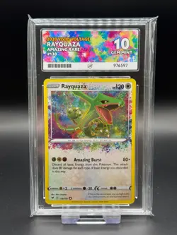 Rayquaza 138/185 Vivid Voltage Amazing Rare ACE 10 Gem Mint Pokemon TCG Card - Image 1