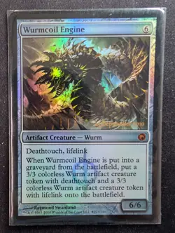 Wurmcoil Engine - Foil Prerelease - Scars of Mirrodin (MTG) - Image 1