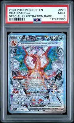 2023 POKEMON OBSIDIAN FLAMES #223 CHARIZARD ex SPECIAL ILLUSTRATION RARE PSA 9 - Image 1