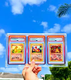 Pokemon Base 1st Ed Shadowless Charmander Charmeleon Charizard PSA Arita Auto 10 - Image 1