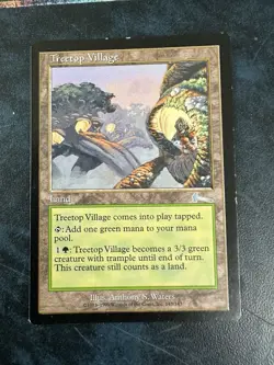 MTG Magic the Gathering Treetop Village (143/143) Urza's Legacy - MP Magic - Image 1