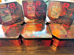 Pokemon TCG: Team Rocket Tin Sealed Full Set w/ all Three! (Ready to Ship) - Image 1