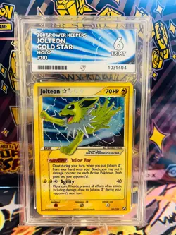Pokemon TCG - ACE 6 Jolteon 101/108 - Gold Star Ex Power Keepers Holo - EX-MT - Image 1