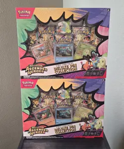 Pokemon Ascended Heroes First Partner Deluxe Pin Collection Sealed New Lot Of 2 - Image 1