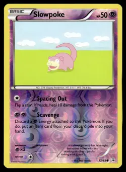 2016 Pokemon TCG Generations Basic Reverse Holo Slowpoke 32/83 - Image 1