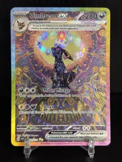 2025 POKEMON PRISMATIC EVOLUTIONS UMBREON EX 161/131 SPECIAL ILLUSTRATIONS RARE - Image 1