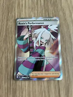 Pokemon TCG Roxie's Performance 112/086 Chaos Rising Full Art Holo NM - Image 1