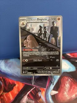 Team Rockets Dugtrio 239/217 - Pokemon TCG - Ascended Heros Illustration Rare - Image 1