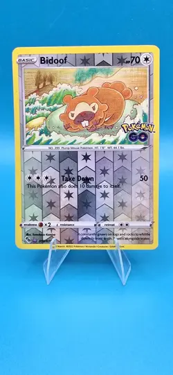 Bidoof (Peelable Ditto) 059/078 Pokemon GO Tomokazu Komiya Art Pokemon TCG B15 - Image 1