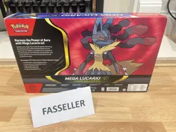 Pokemon TCG: Mega Lucario EX Figure Collection Box + Promo - 5x Booster Pack NEW - Image 3