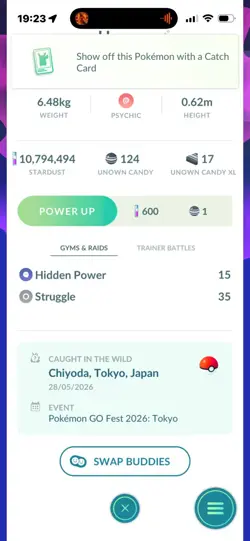 Pokemon Go Shiny Unown F - Image 2