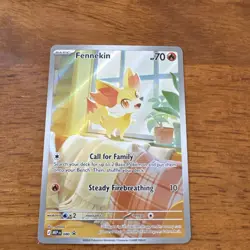 Fennekin 080 Black Star Promo ME04: Chaos Rising ETB Promo Pokemon - NM English - Image 1