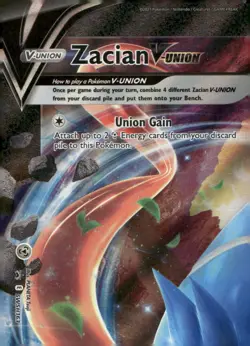 Zacian V-UNION SWSH163 Holo Promo Sword & Shield Promo Pokemon Lightly Played - Image 1