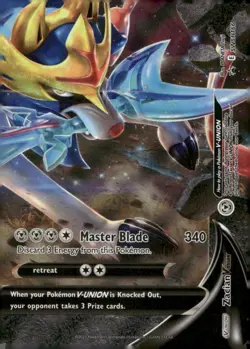 Zacian V-UNION SWSH166 Holo Promo Sword & Shield Promo Pokemon Lightly Played - Image 1